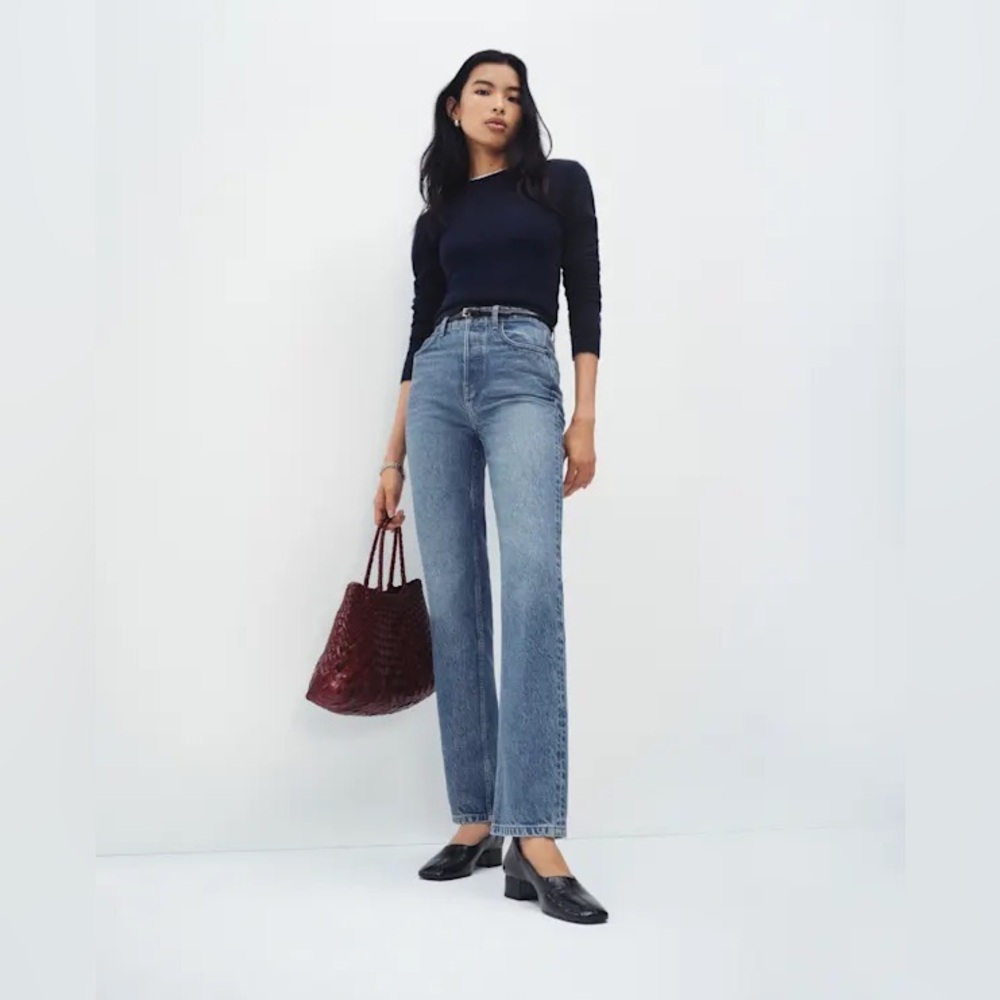 Reformation Cynthia High Rise Straight Jeans